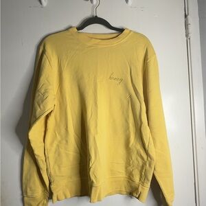 John Galt Yellow Brandy Melville Honey sweatshirt